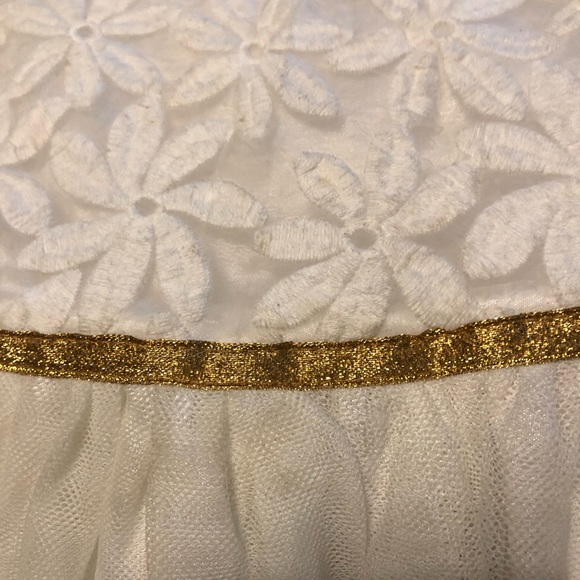 Cat and jack dress embroidered top, chiffon bottom - Picture 2 of 2